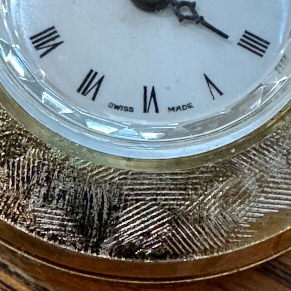 VTG Bradley Pendant Watch Gold Tone Mechanical Movement Swiss Made - Picture 10 of 16